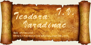 Teodora Varadinac vizit kartica